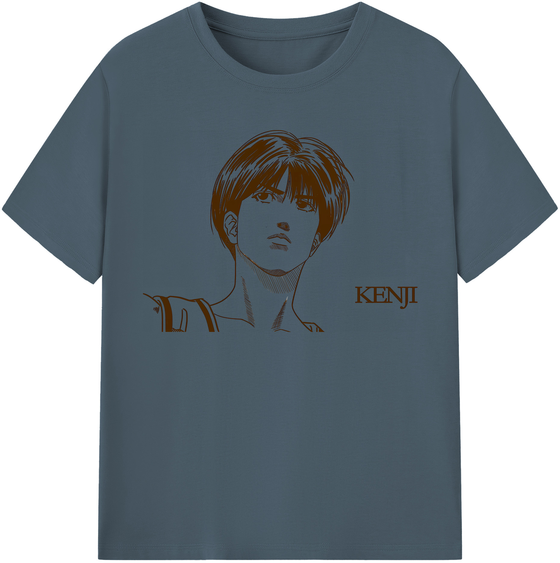 SLAM DUNK／スラムダンク 綿100％半袖Tシャツ（フロントプリント）